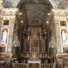 Restauro chiesa della Visitazione a Torino - vista dell'altare principale