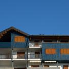 Edificio residenziale a San Giacomo di Roburent - particolare della facciata verso valle