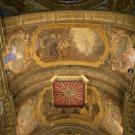 Restauro chiesa S. Teresa a Torino - volta prima del restauro